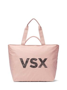 VSX Blush Pink Tote with Contrasting Black Logo